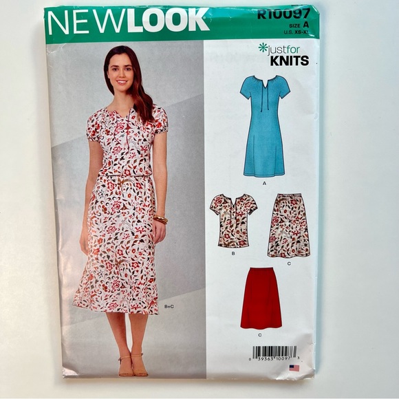Lot of 3 Sewing Patterns NEW LOOK : R10097 R10274 R10286 Just for Knits Easy - Picture 3 of 10